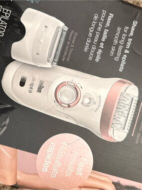Braun Silk-épil 9 Epilator — White & Pink